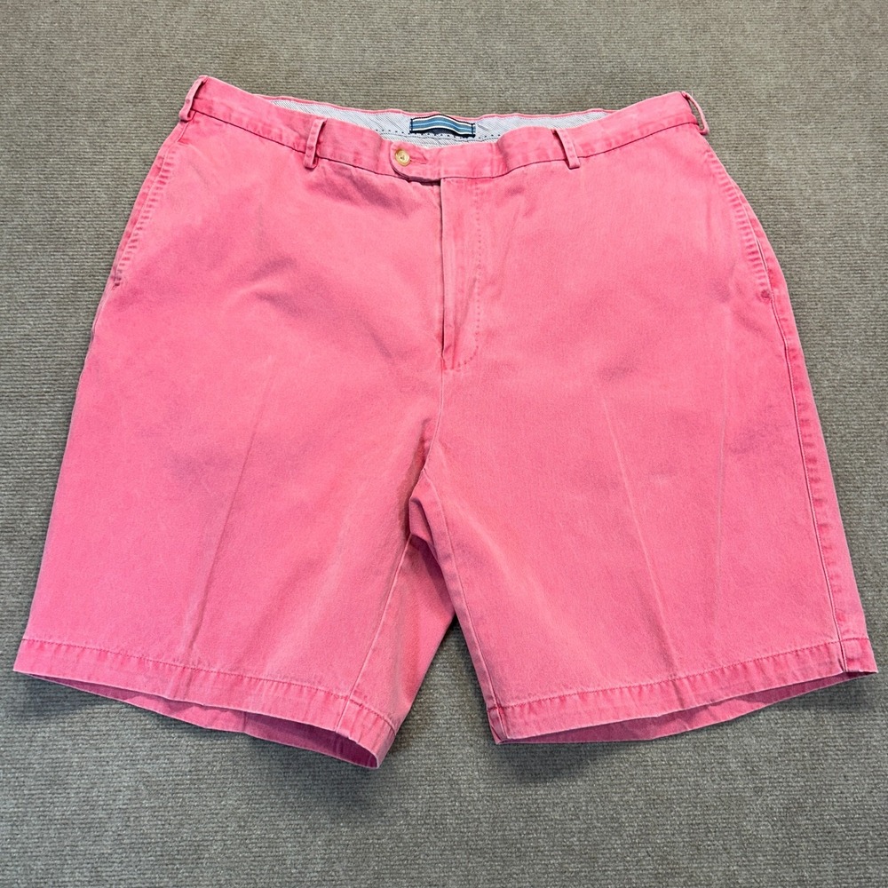 Peter Millar Winston Wash Shorts Men's 38 Pink 100% Pima Cotton 9"